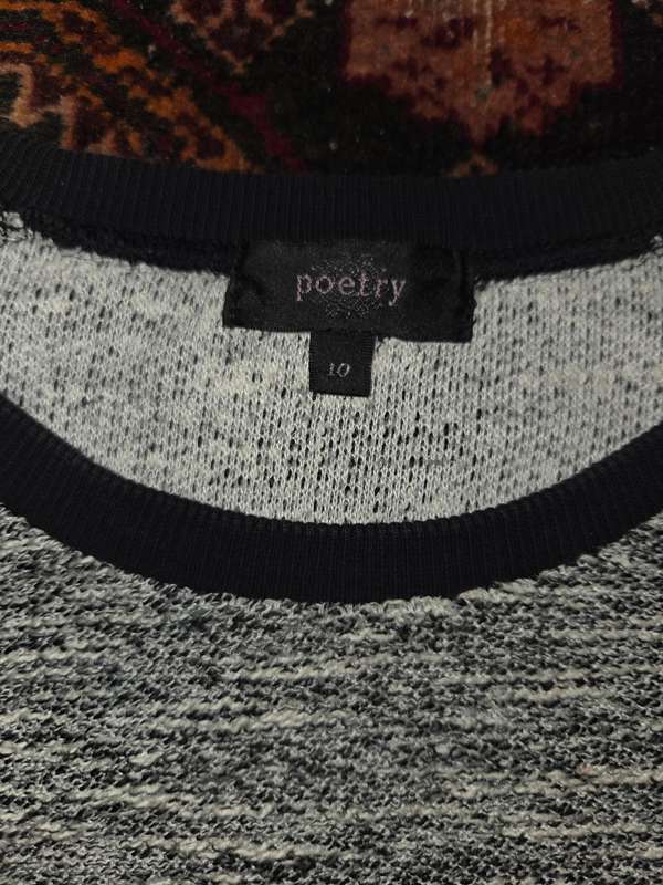 Poetry Top- Grey - Size 10