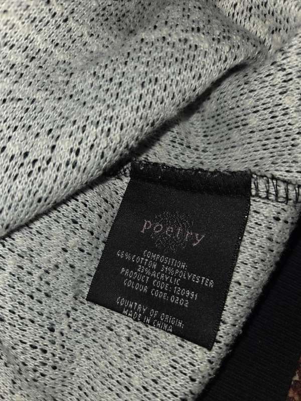 Poetry Top- Grey - Size 10