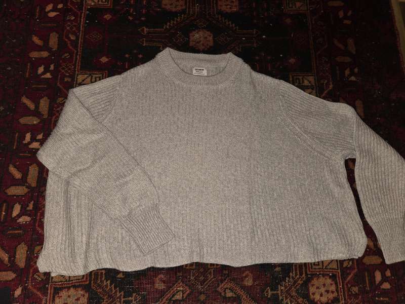 Grey Oversized Knitwear - Cotton On - Size XxS - Will fit up to a small due to oversized fit