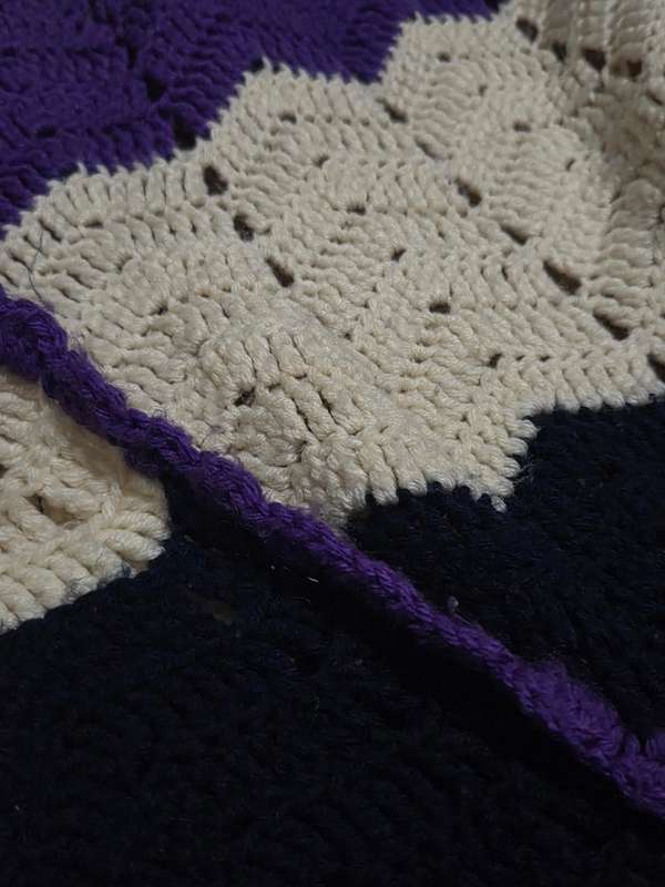 Colorful Striped Crochet Throw - Soft and Warm Handmade Blanket