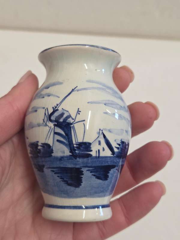 Delft Small Vase - Height - 8cm