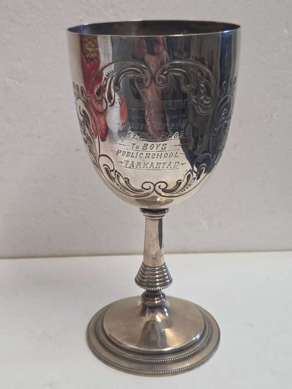 Large Silver Plated Goblet - Patosi Silver & Co Birmingham