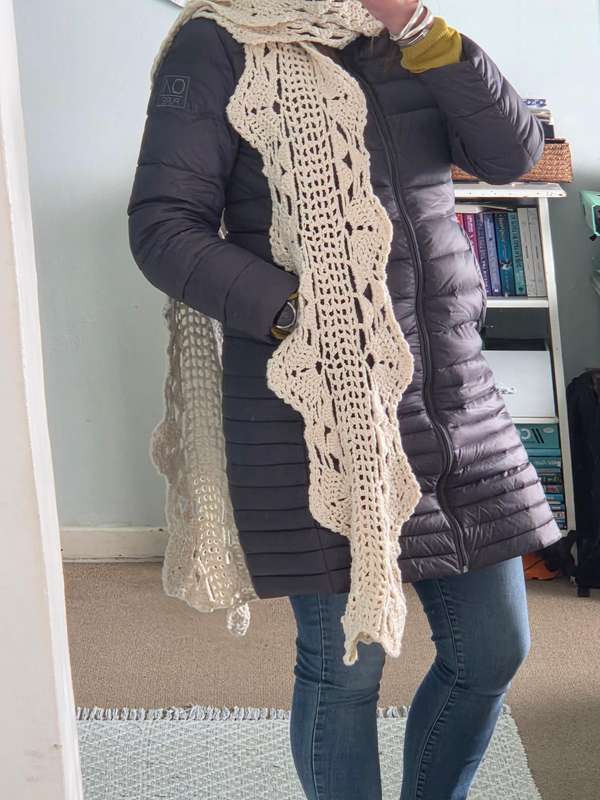 Long crochet scarf