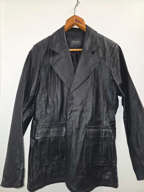 Woolworths Genuine Leather Jacket - Size 16