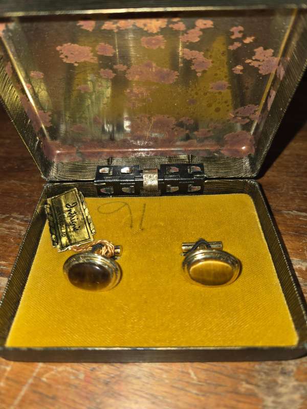 Vintage 18ct Gold Clad Cufflinks