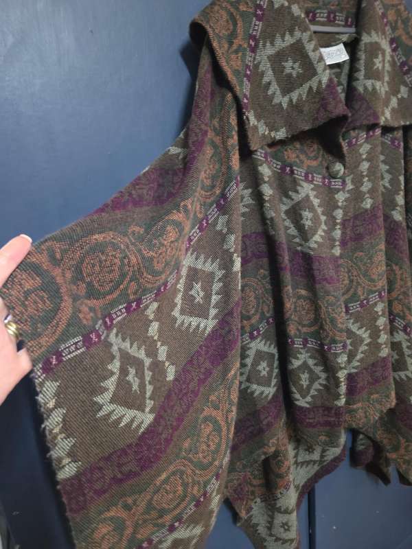 Large warm poncho / Throw - one size