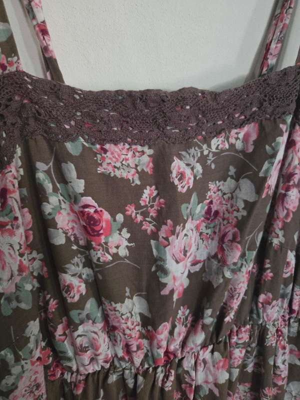 Beautiful Long Dress - 100% Cotton Size XL