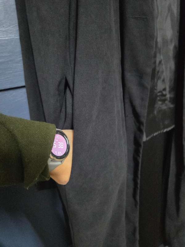 Miladys Long Black Coat - Size 38
