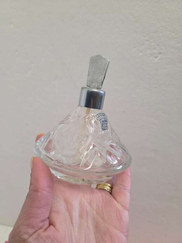 Antique Bohemian Crystal perfume bottle - See pictures