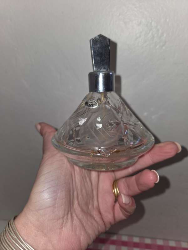 Antique Bohemian Crystal perfume bottle - See pictures