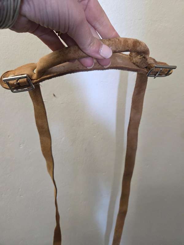 Vintage Leather Suitcase straps / Luggage straps