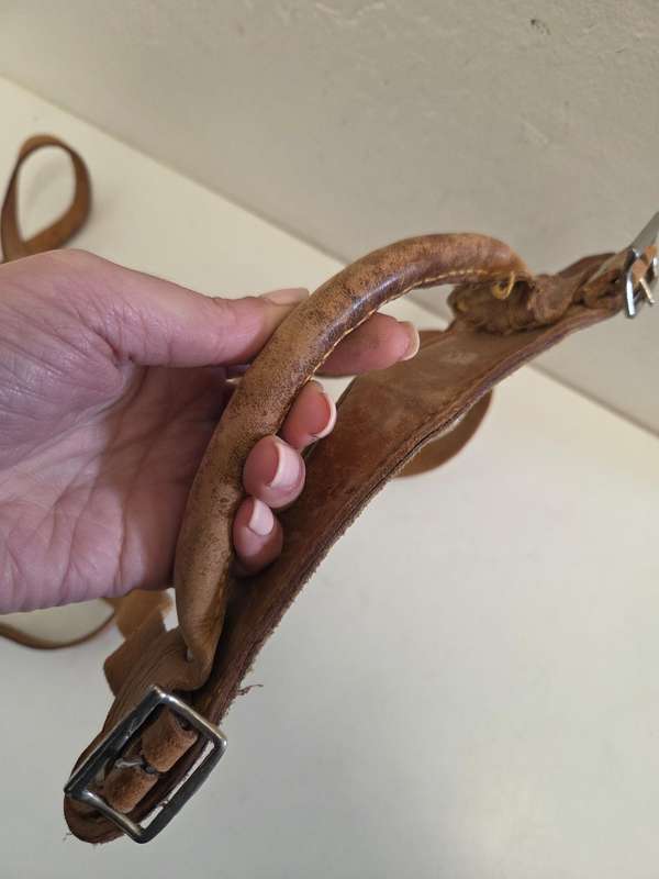 Vintage Leather Suitcase straps / Luggage straps