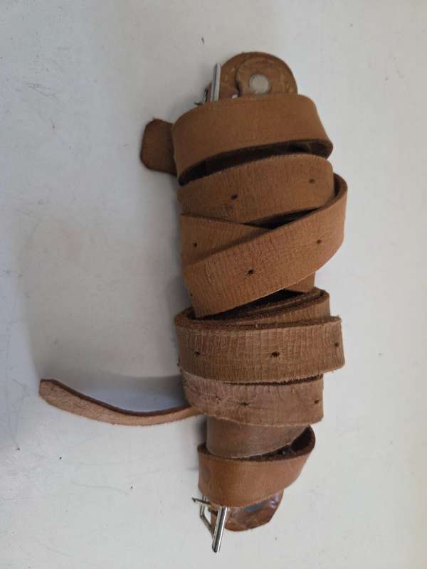 Vintage Leather Suitcase straps / Luggage straps