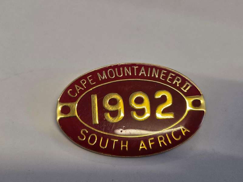 Cape Mountaineer South Africa 1992 badge