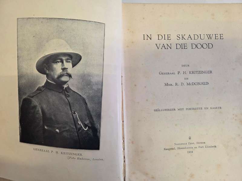 In die Skaduwee van die Dood - Ds. R.D. McDonald - 1939 - Ons Geskiedenis-Serie