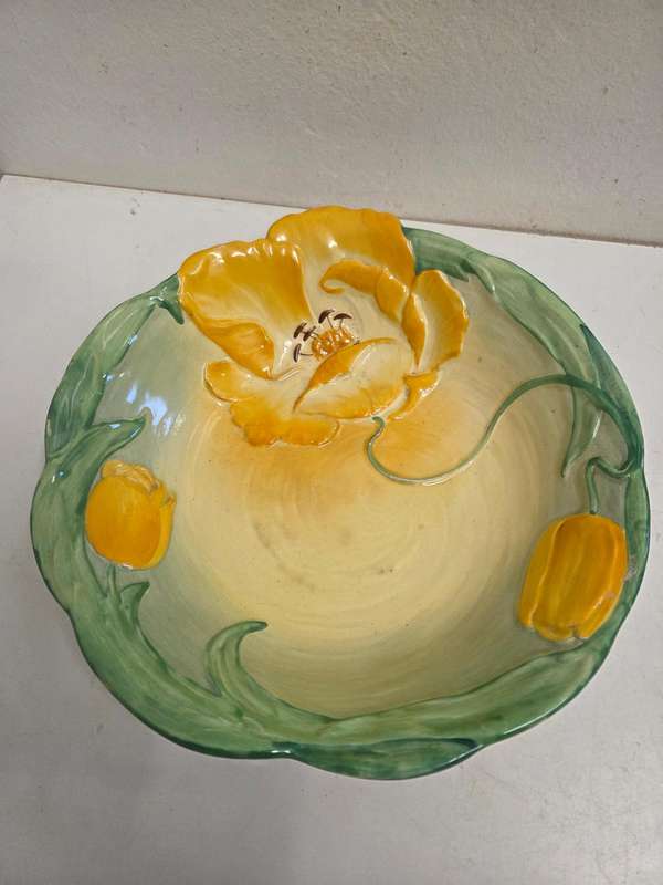 Large Bowl - Gardena Ware Beswick England - Diameter - 24.5cm