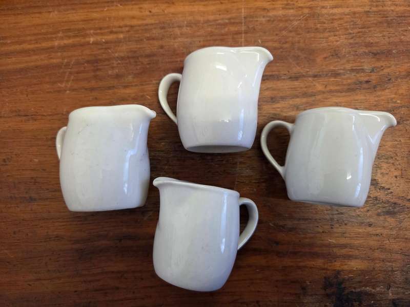 4 x Small Continental Hotelware Jugs - Height 5.5cm each