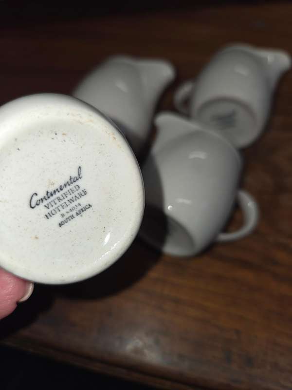 4 x Small Continental Hotelware Jugs - Height 5.5cm each