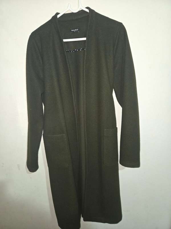 Minki&Co Khaki green coat - Size L