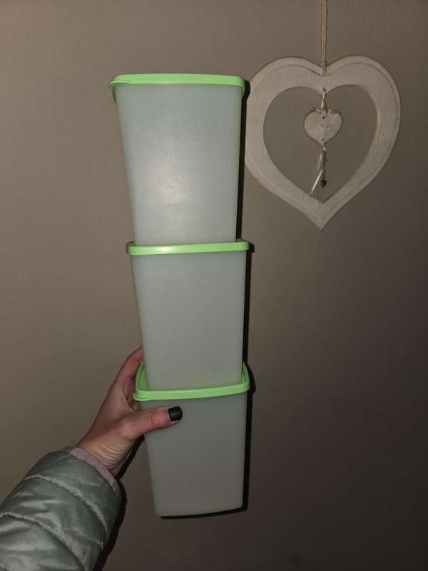 3 x Tupperware containers
