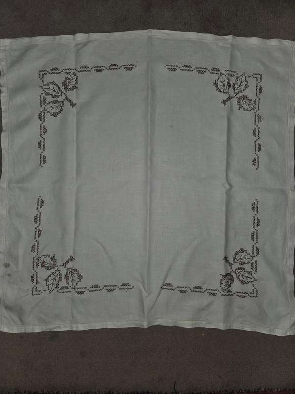 Vintage Embroidered Tablecloth Size - 80cm x 80cm Has a mark or 2 due to age