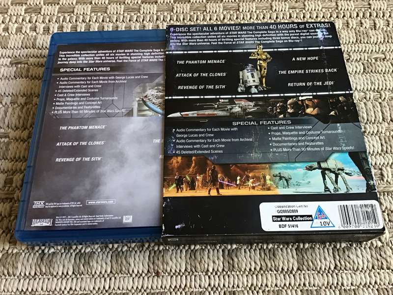 Star Wars The Complete Saga Blu Ray set