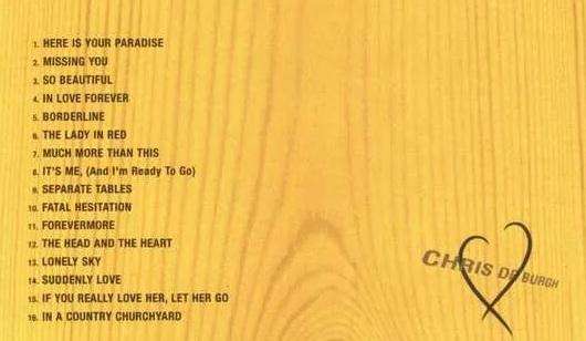 CD: Chris de Burgh - The Love Songs (1997)