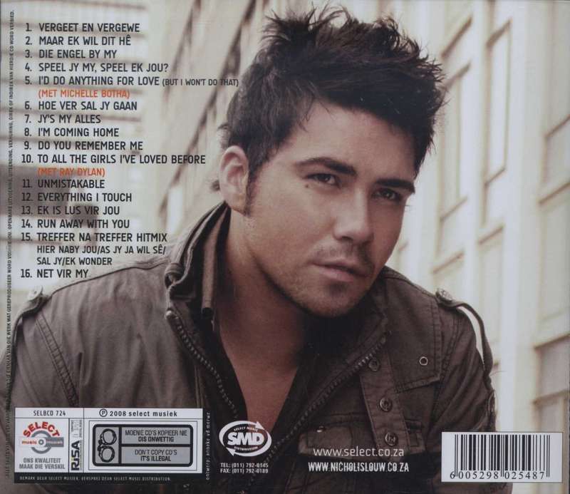 CD: Nicholis Louw - Vergeet en Vergewe (2008) Afrikaans & English