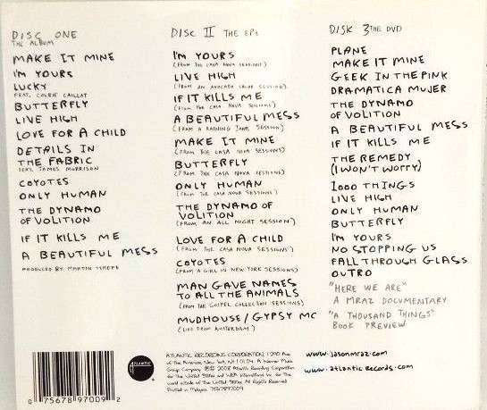 CD: Jason Mraz - We Sing. We Dance. We Steal Things. (2008) LIMITED EDITION