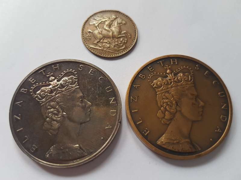Coronation Tokens Silver and  Bronze