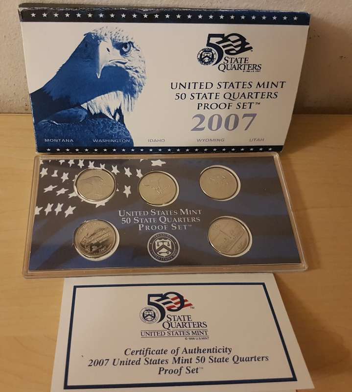 2007 US Mint 50 State Quarters Proof Set