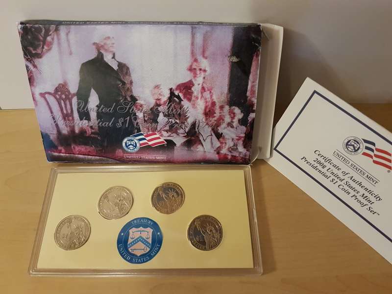 2008 US Mint Presidential $1 Coin Proof Set