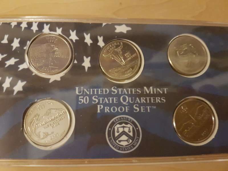 2007 US Mint 50 State Quarters Proof Set