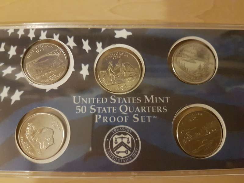 2005 US Mint 50 State Quarters Proof Set