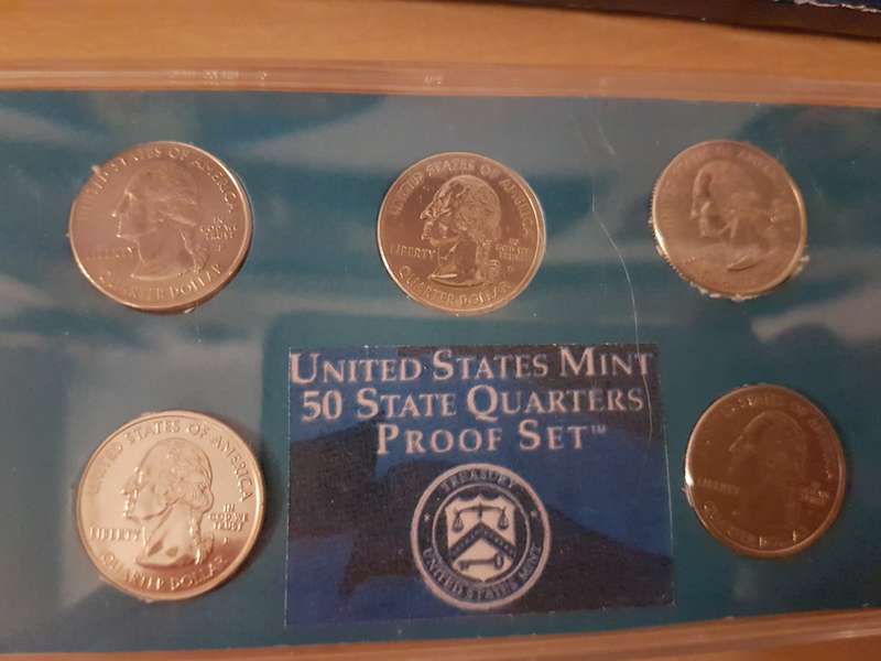 US Mint Presidential $1 Coin Proof Set (Kennedy / Nixon) Plus 2003 50-State Quarters Proof Set