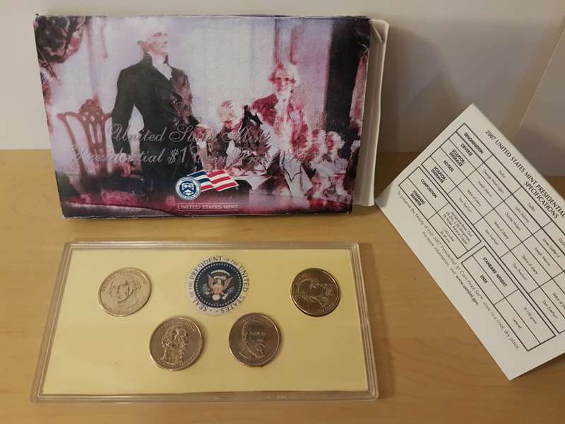 2007 US Mint Presidential $1 Coin Proof Set