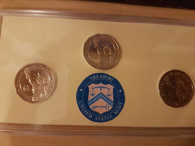 US Mint Presidential $1 Coin Proof Set (Kennedy / Nixon) Plus 2003 50-State Quarters Proof Set