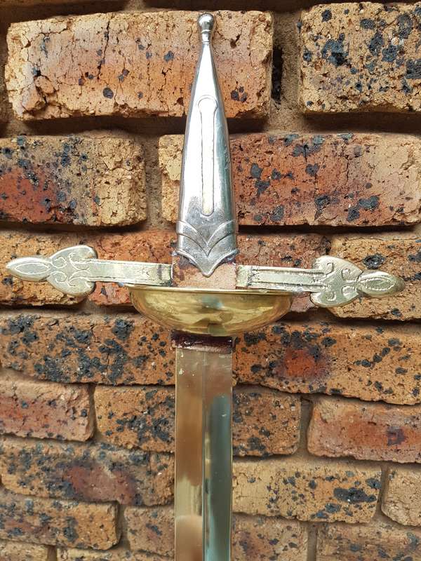 Vintage Golden Brass Rapier Sword Replica (100 cm)