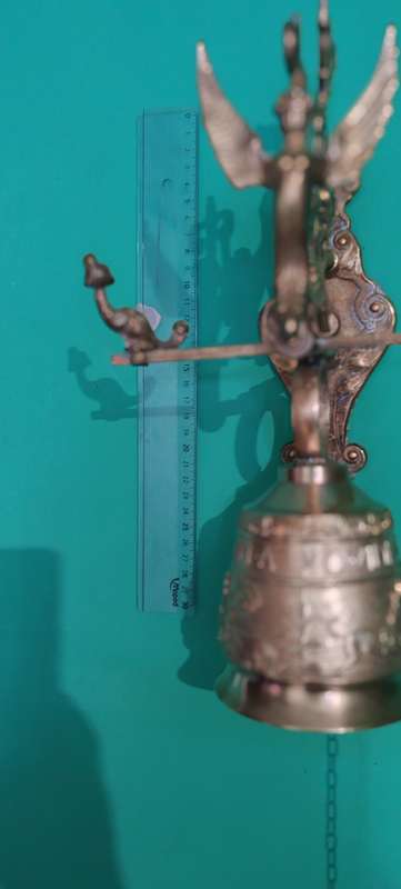 Beautiful Vintage brass wall mounted Monastery Bell