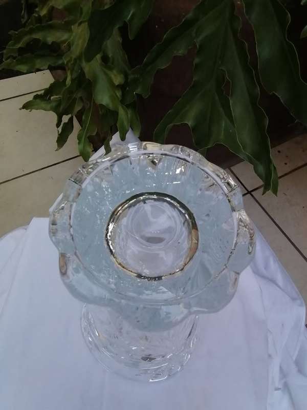 Beautiful Large Vintage Lead Glass Vase