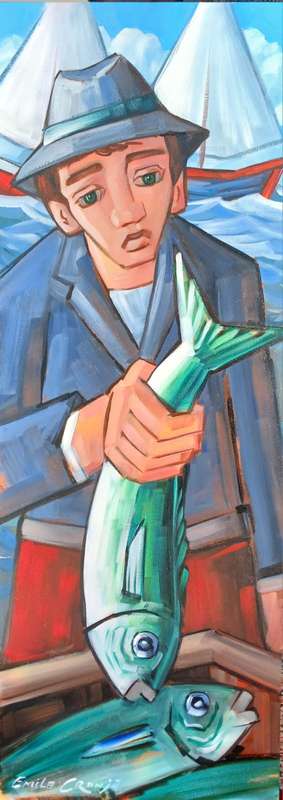 Emile Cronje Unframed 90 x 33 cm