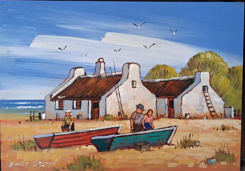 Emile Cronje Unframed 35 x 25 cm