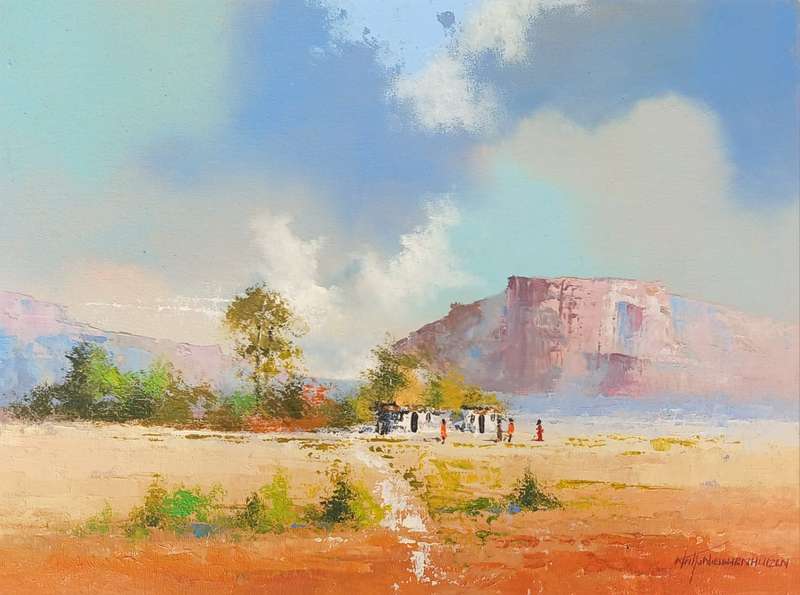 Neil janse Van Nieuwenhuizen Oil on Canvas on Board 40 x 30 cm