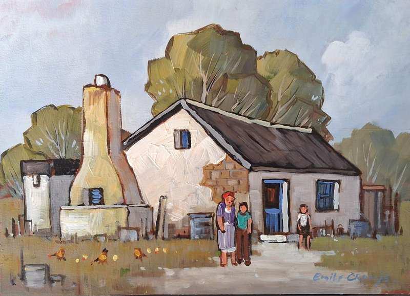 Emile Cronje Unframed 35 x 25 cm