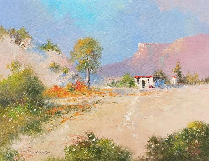 Neil janse Van Nieuwenhuizen Oil on Canvas on Board 40 x 30 cm