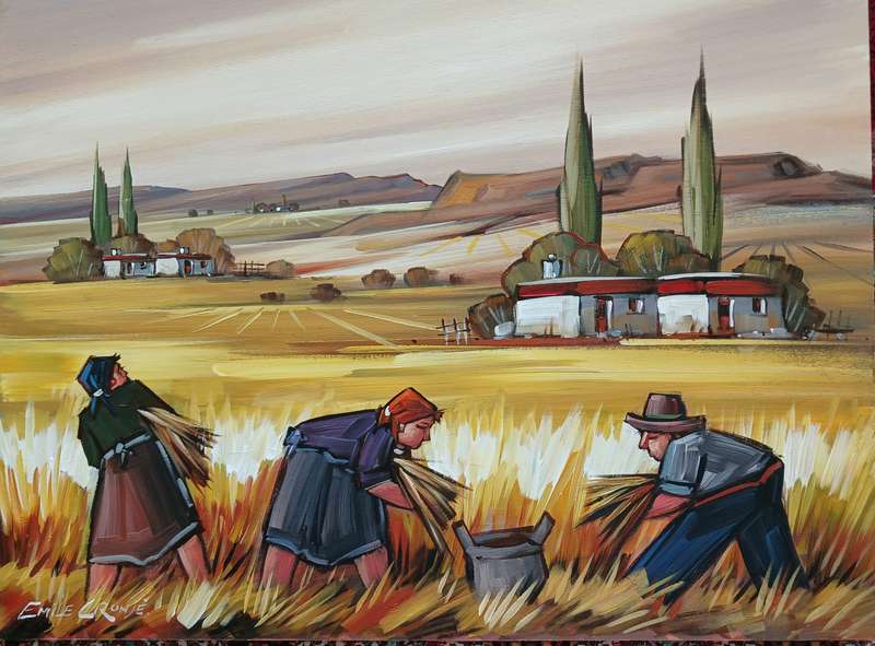 Emile Cronje Unframed 60 x 45 cm