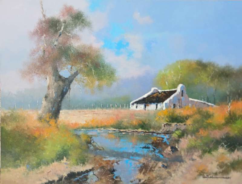 Neil janse  Van Nieuwenhuizen Oil on Canvas on Board 60 x 45 cm
