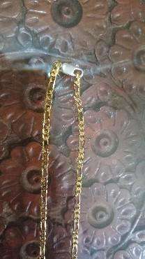 Beautiful 9ct Yellow Gold Figaro 3+1 Link Chain Necklace. John Hardy Manufactures / Brand.