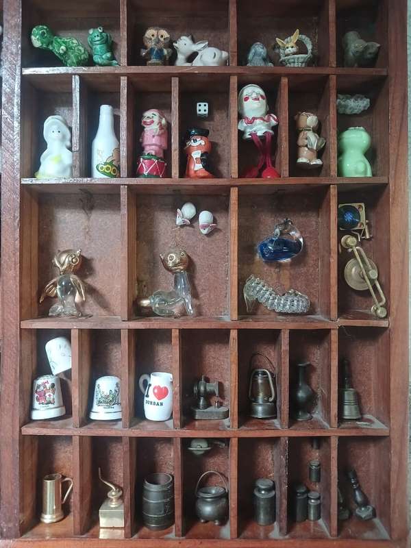 2 Vintage Wooden Printers Trays & 108 ornaments. ALL 4 ONE! See photos.