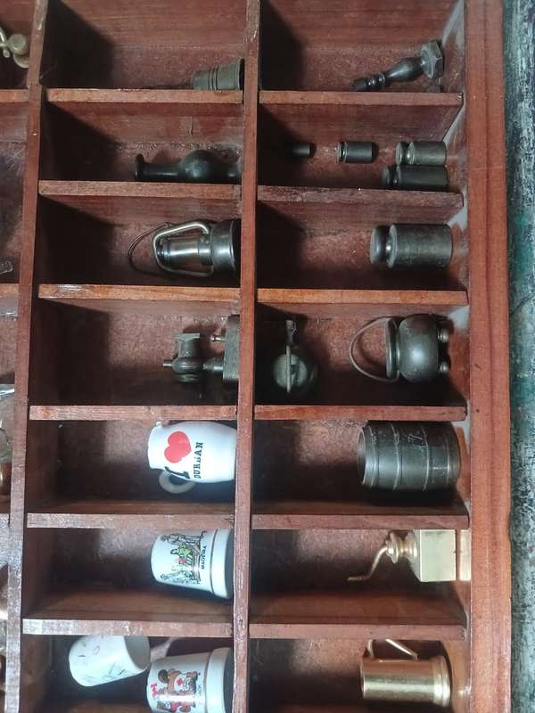 2 Vintage Wooden Printers Trays & 108 ornaments. ALL 4 ONE! See photos.